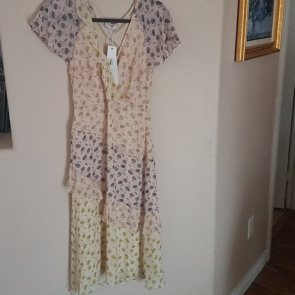 JOIE FLORAL ORITA B SILK DRESS - Picture 3 of 10